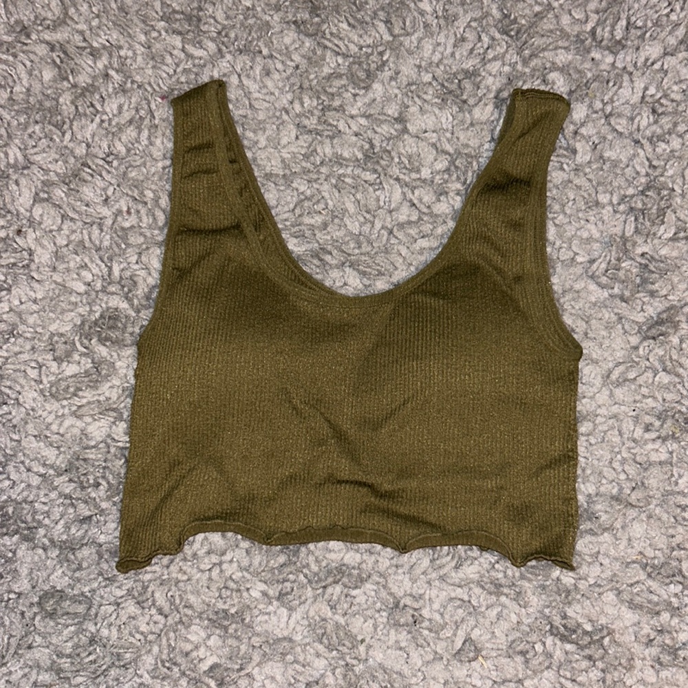 forever 21 cropped tank top size small